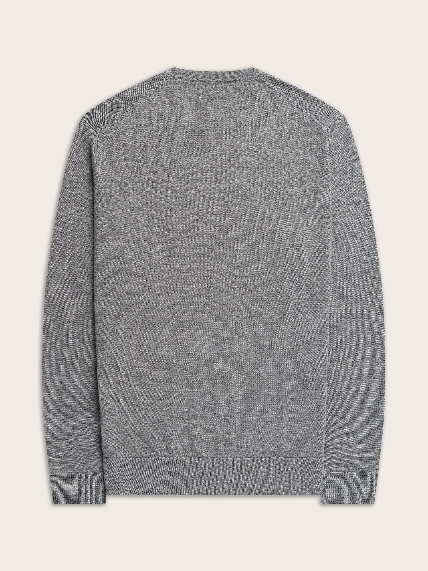 Heather Grey Crew Sweater - Image 4