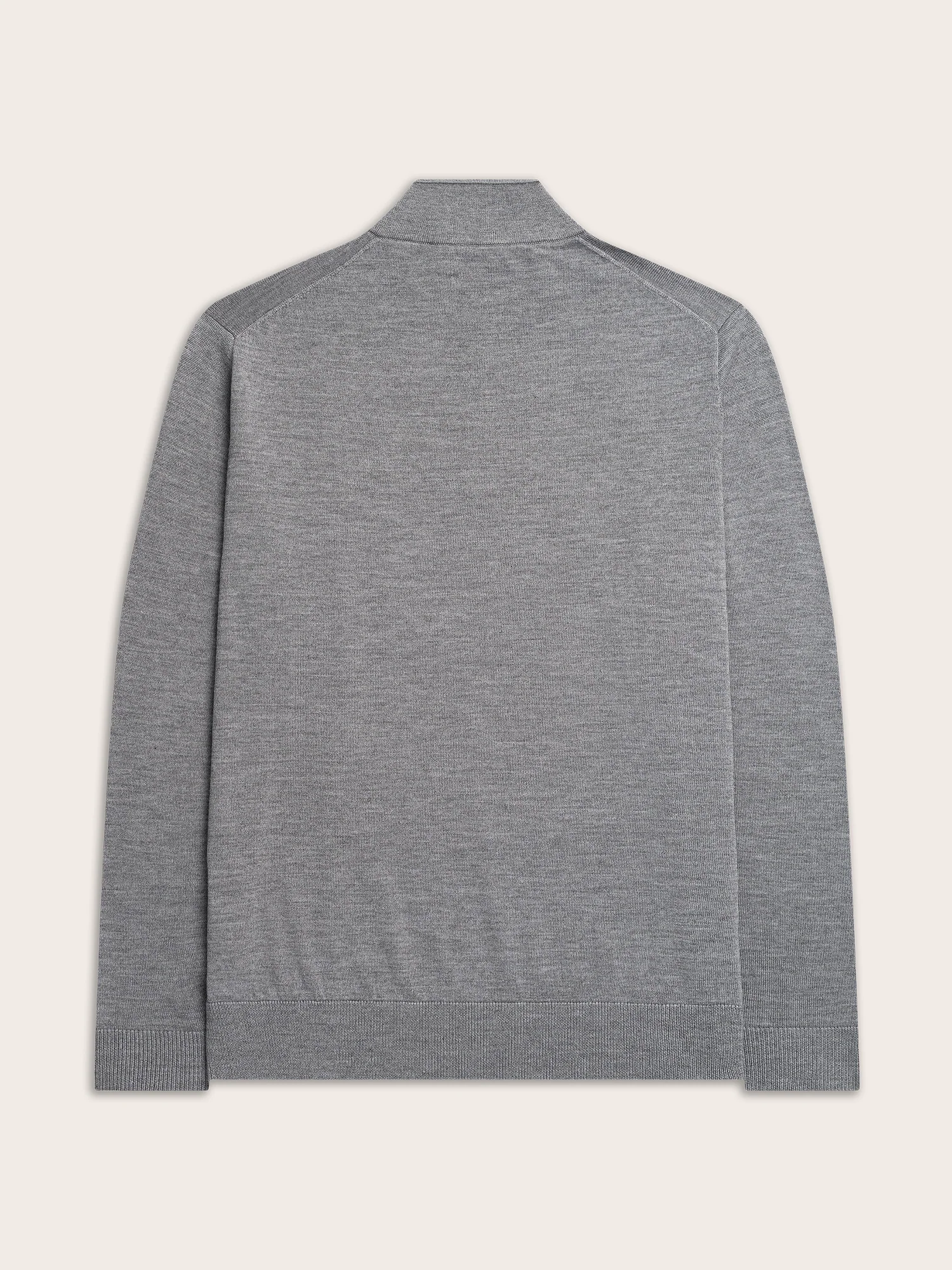 Heather Grey ¼ Zip Sweater - Image 4