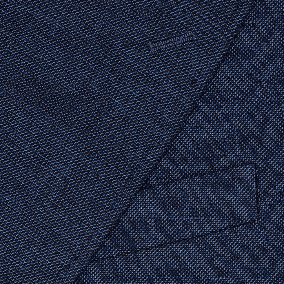 Ink Blue Double Breasted Linen Suit - Image 7