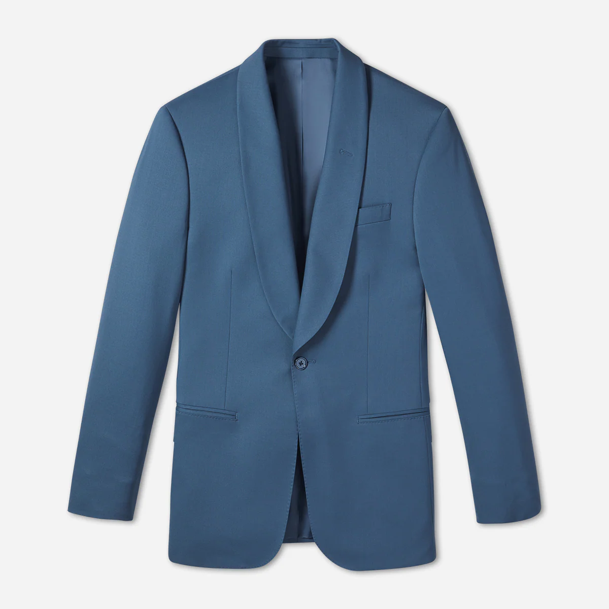 Lake Blue Shawl Tuxedo Jacket - Image 7