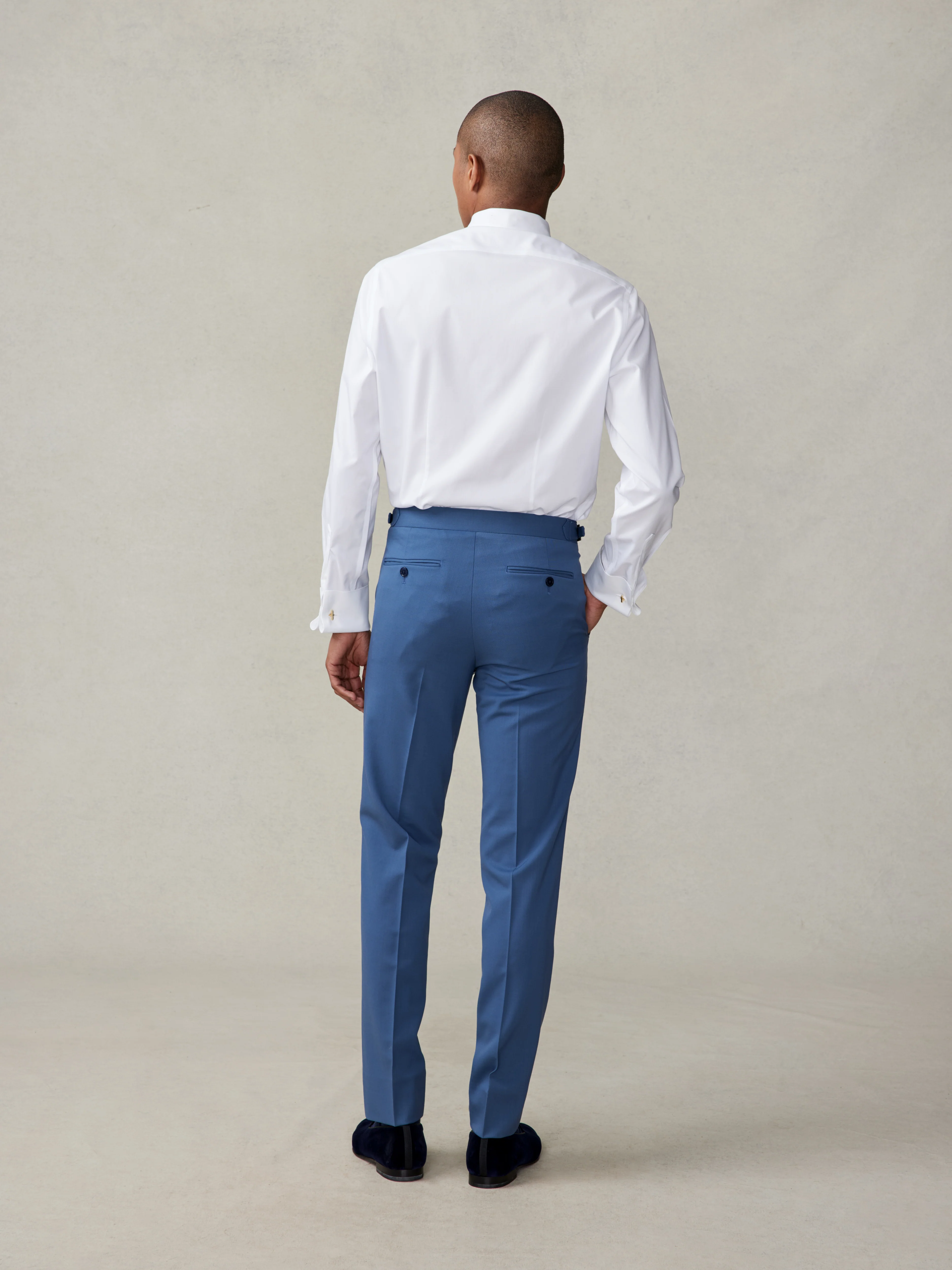 Lake Blue Tuxedo Pants - Slim - Image 4