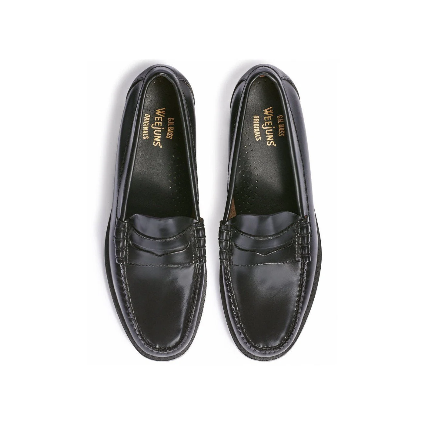 G.H.Bass Larson Weejuns Black Loafers - Image 2