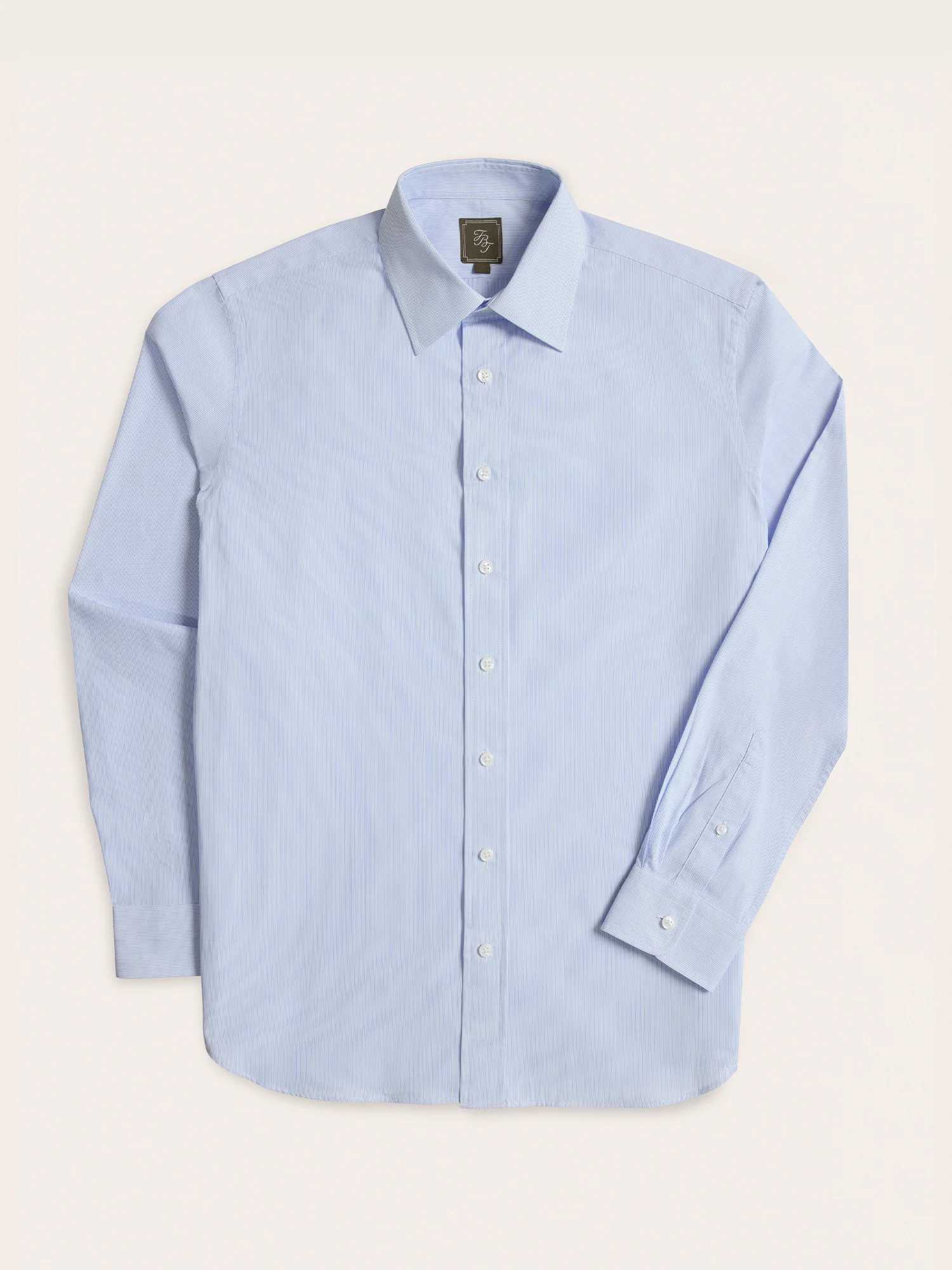 Light Blue & White Stripe Dress Shirt
