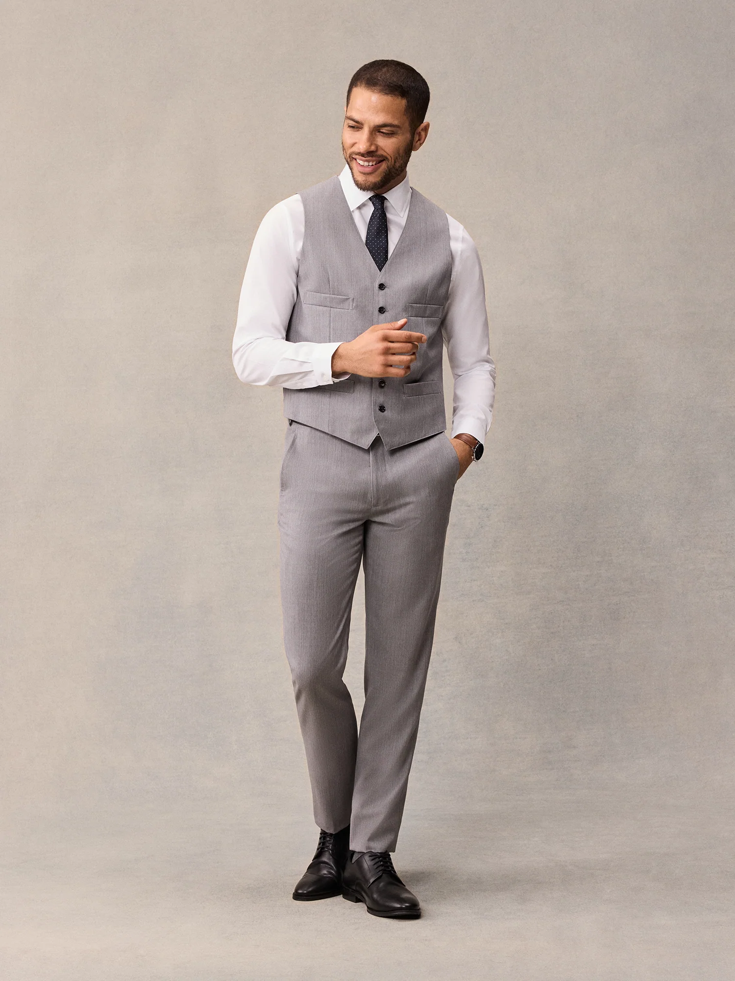 Light Grey Suit Vest - Image 3