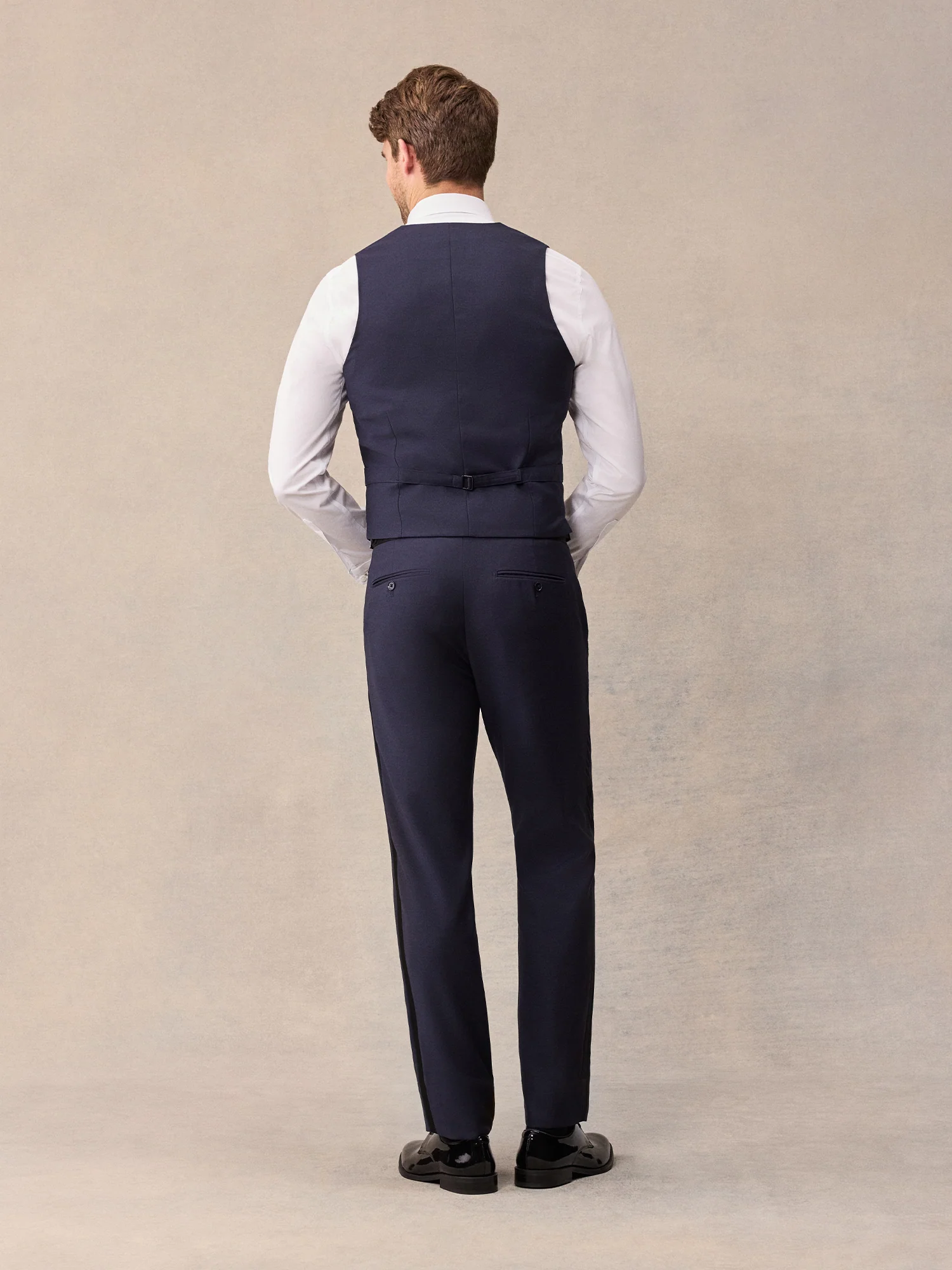 Midnight Blue Tuxedo Vest - Image 4