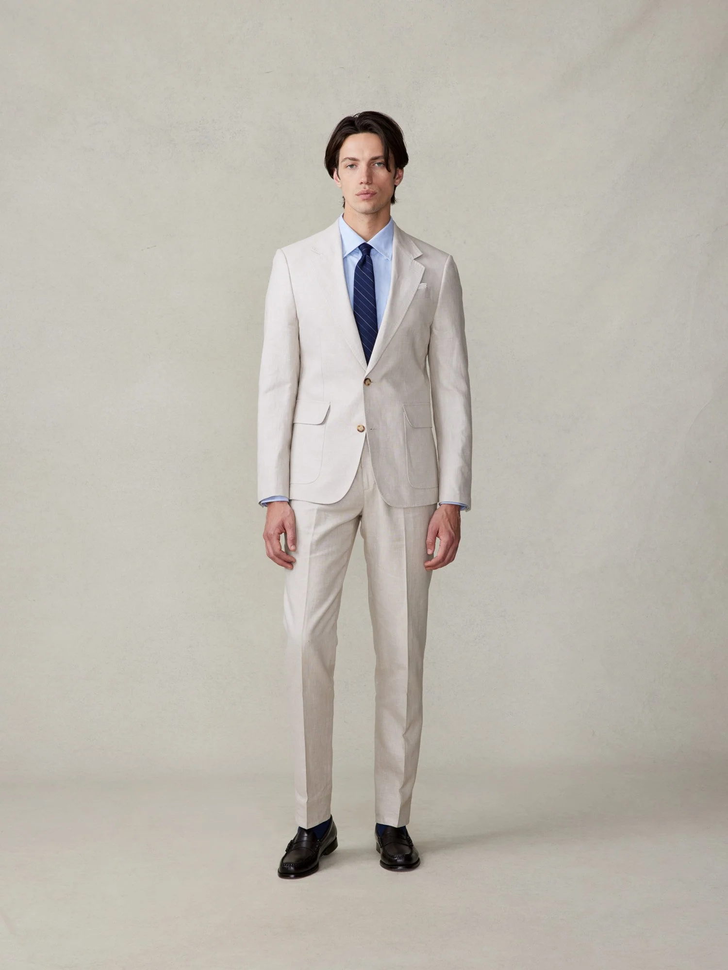 Mojave Tan Linen Suit Outfit - Image 2