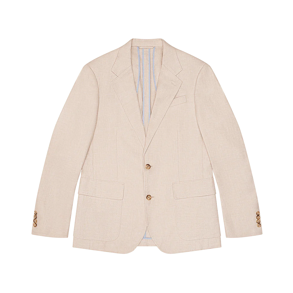 Mojave Tan Linen Suit Outfit - Image 5