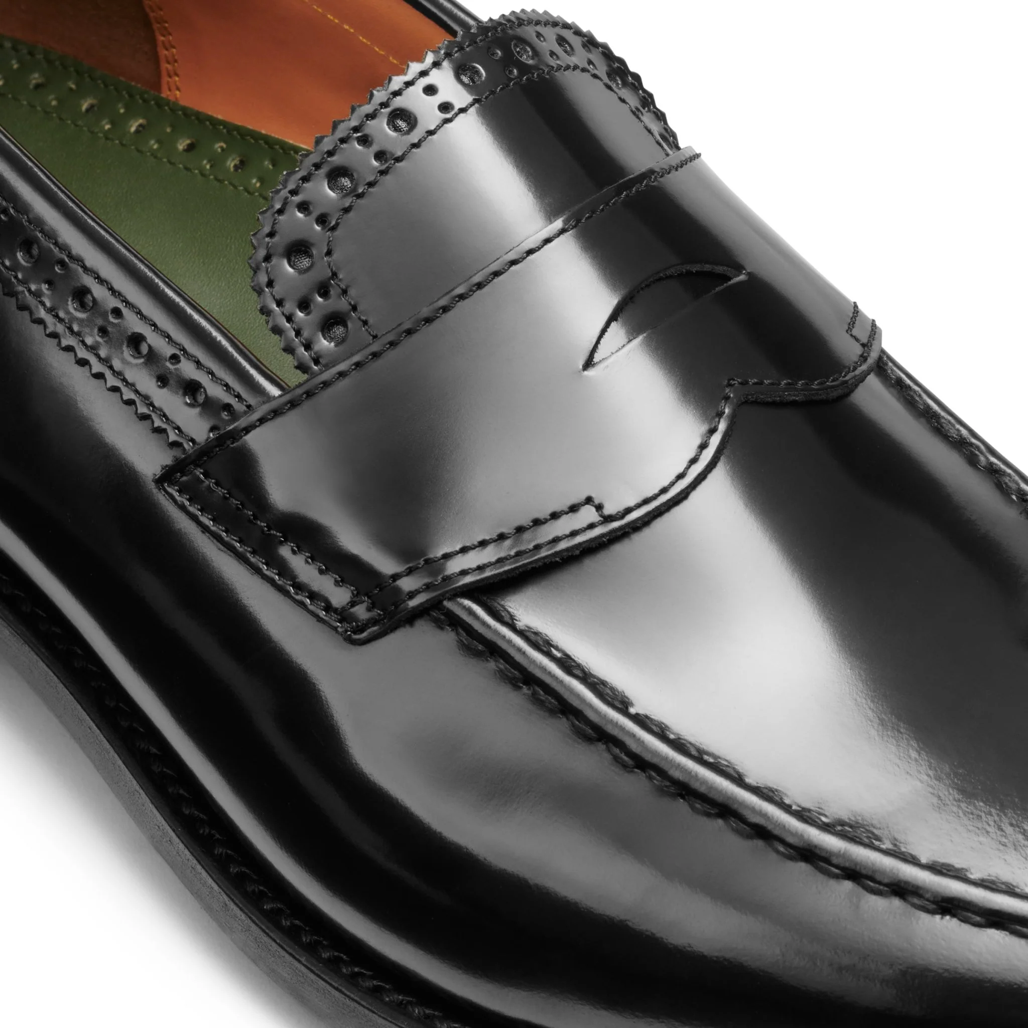 G.H.Bass Monogram Black Loafers - Image 6