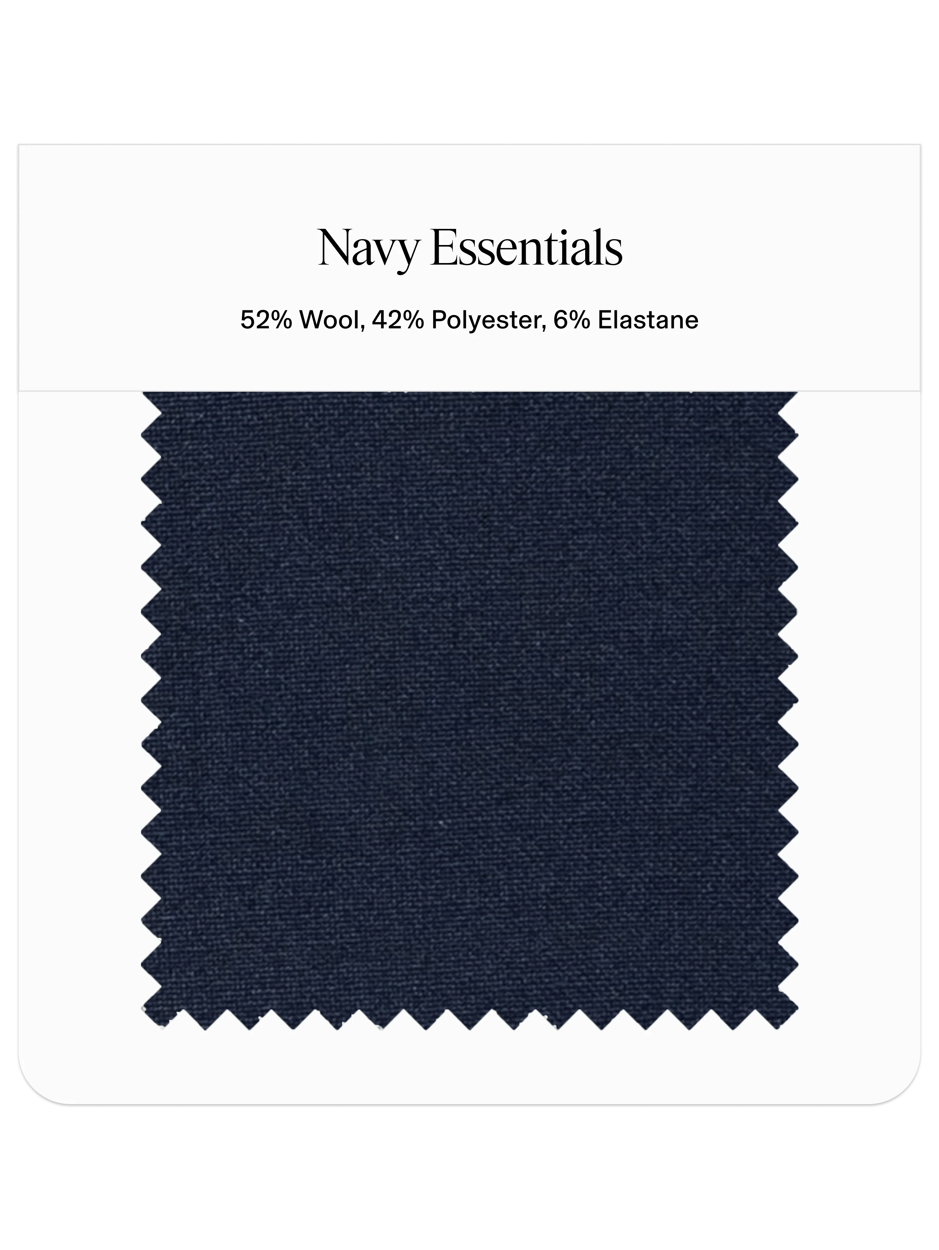 Navy Essentials Tuxedo Swatch