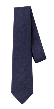 Navy Wool/Silk Necktie - Image 3