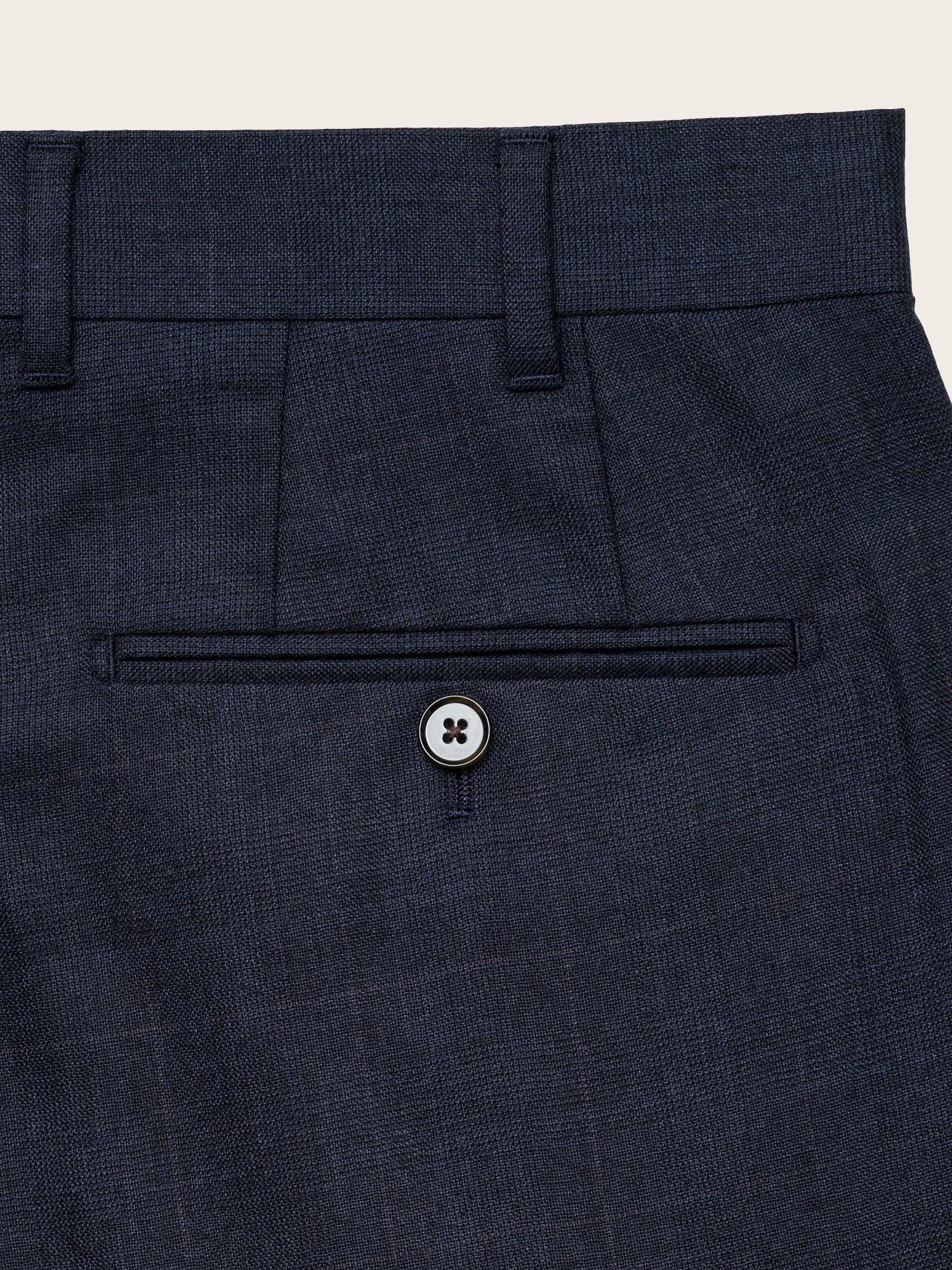 Navy Plaid Wool Suit - Image 13