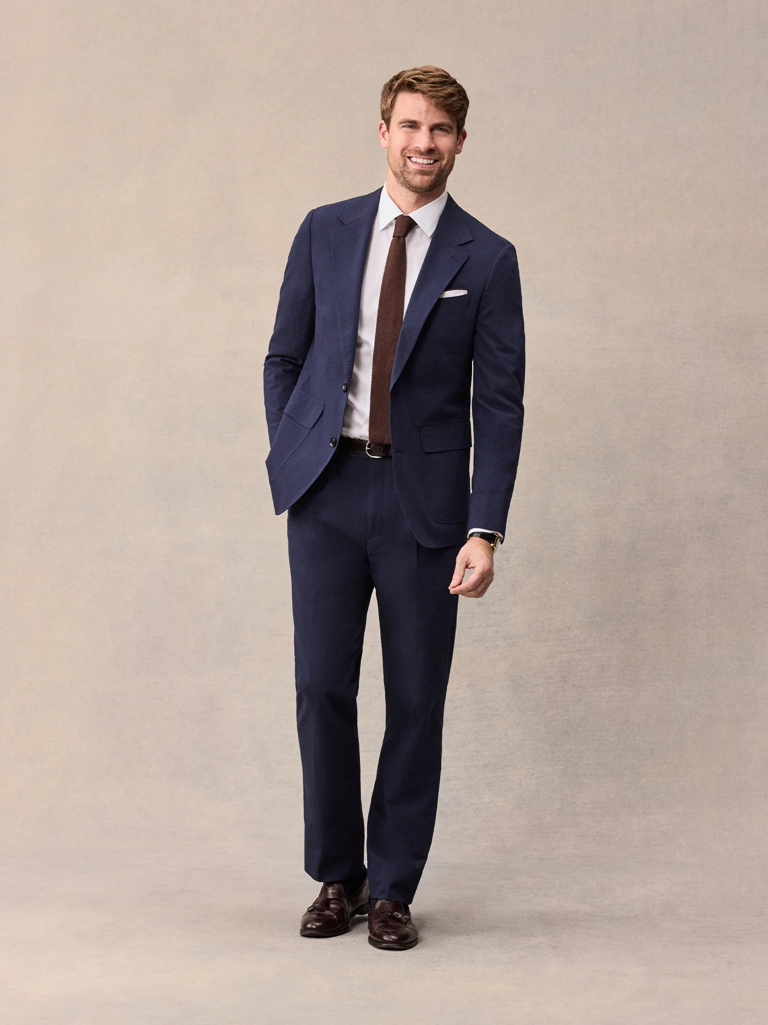 Navy Seersucker Suit - Image 2