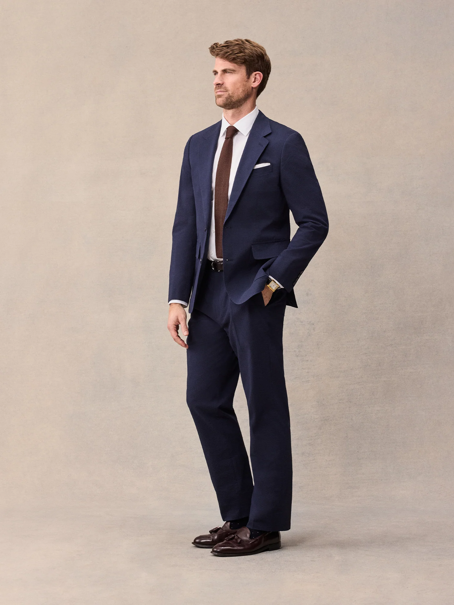 Navy Seersucker Suit - Image 3