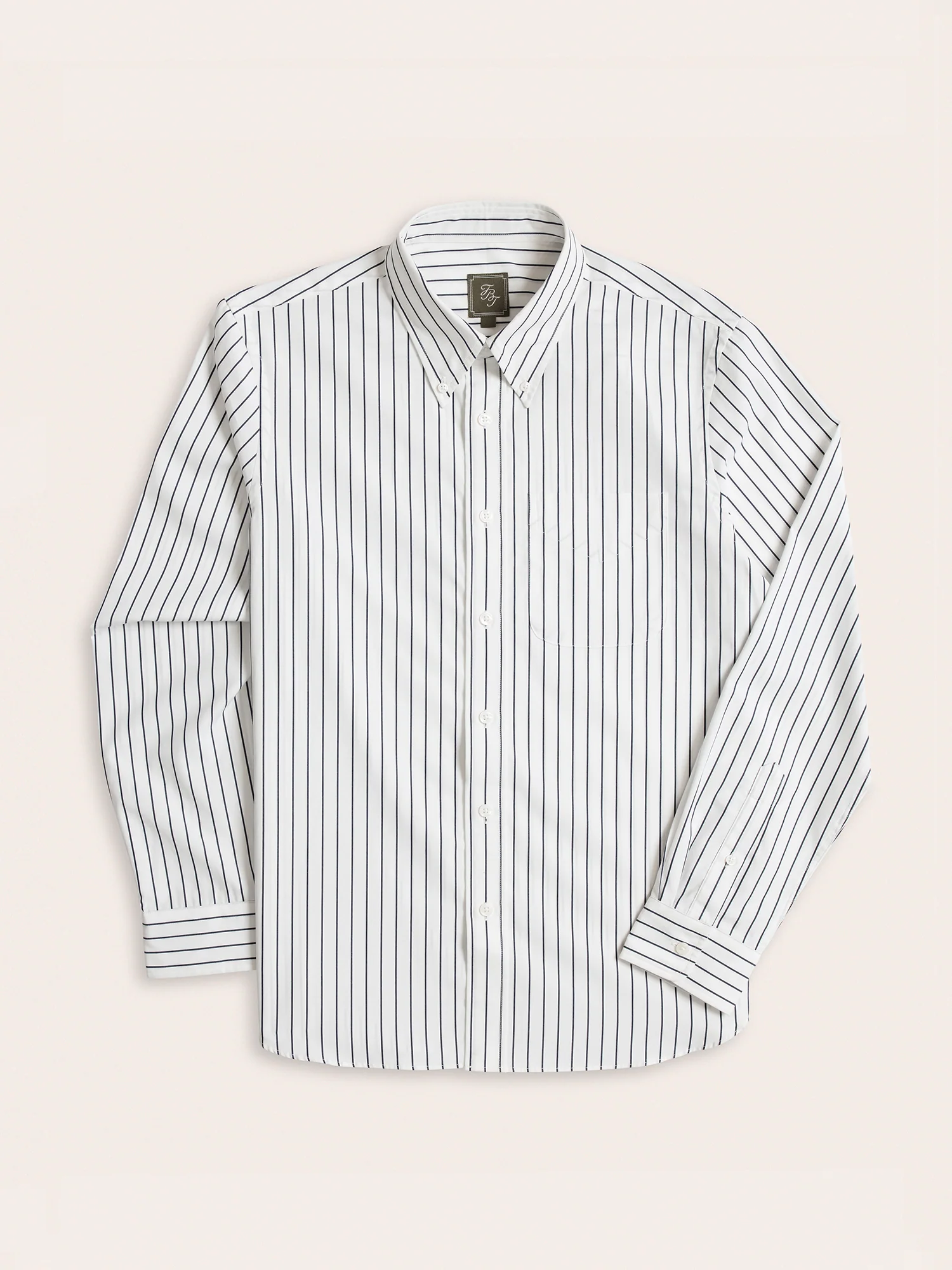 Navy Stripe Oxford Shirt
