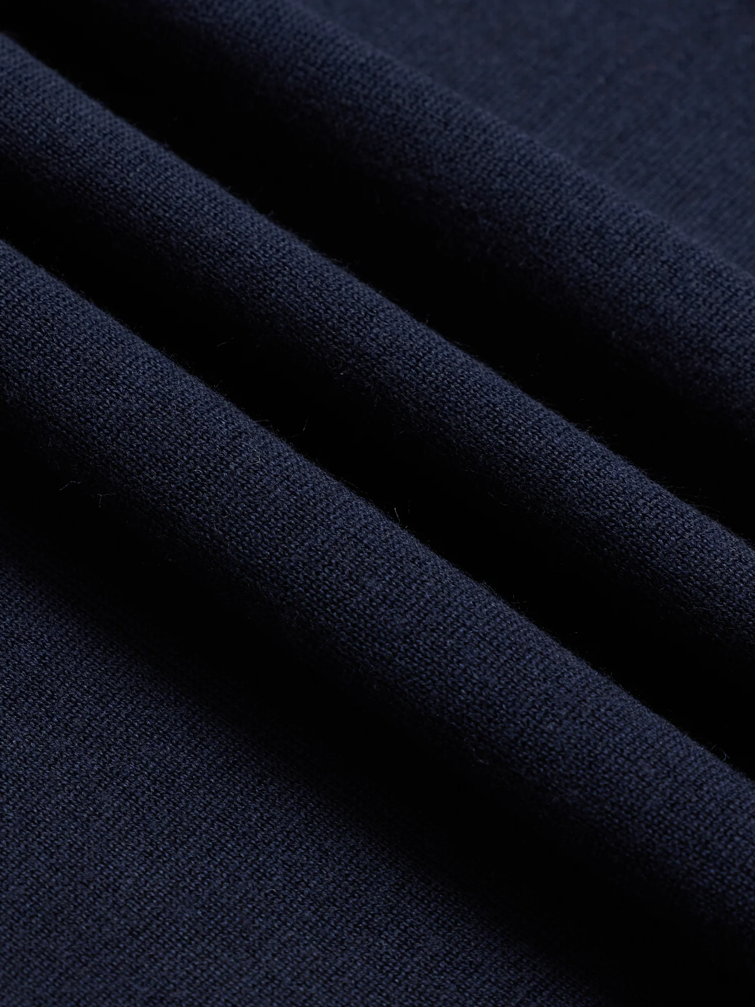 Navy Sweater Knit Tee - Image 3