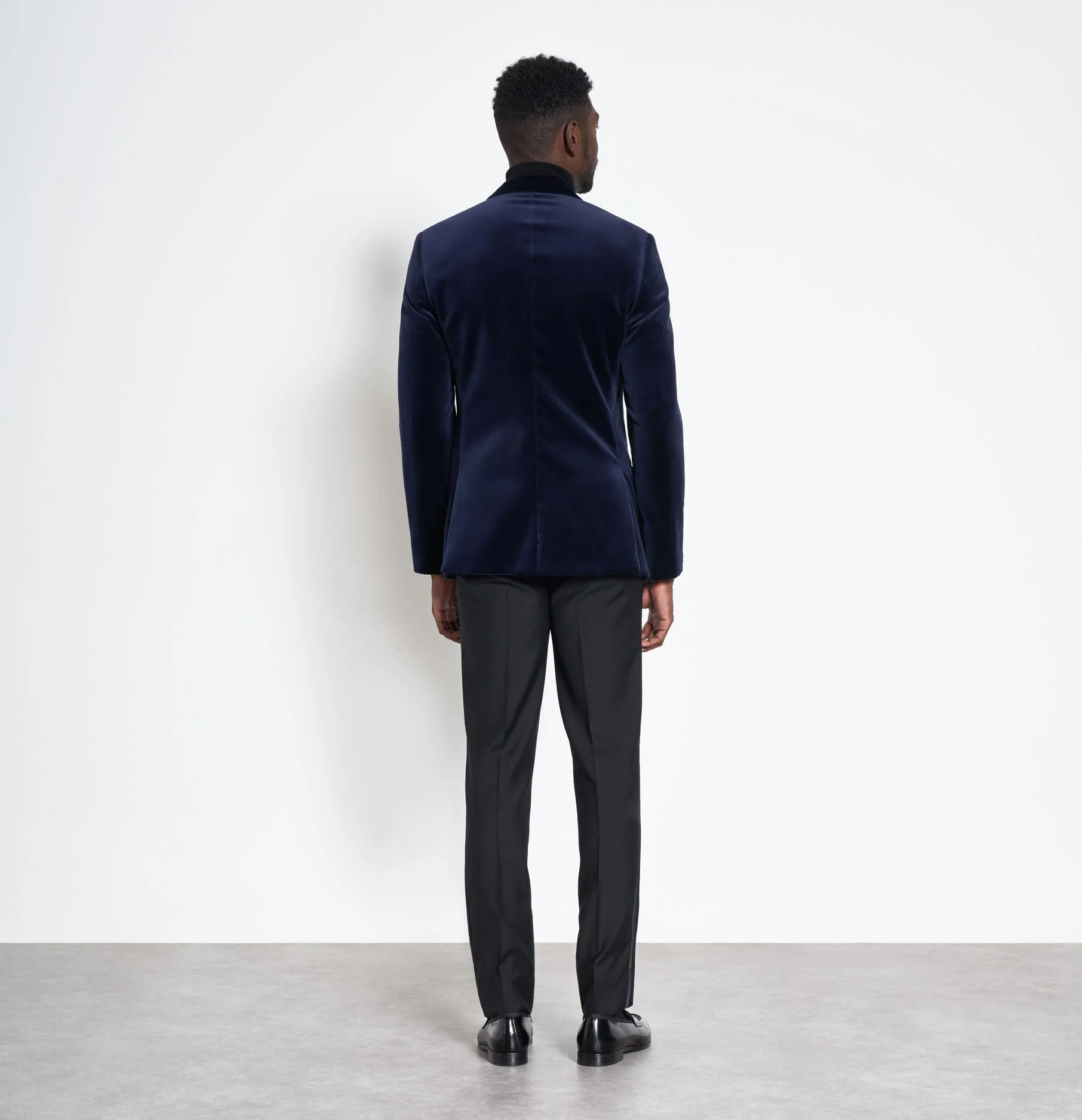 Ocean Velvet Shawl Tuxedo Jacket - Image 4
