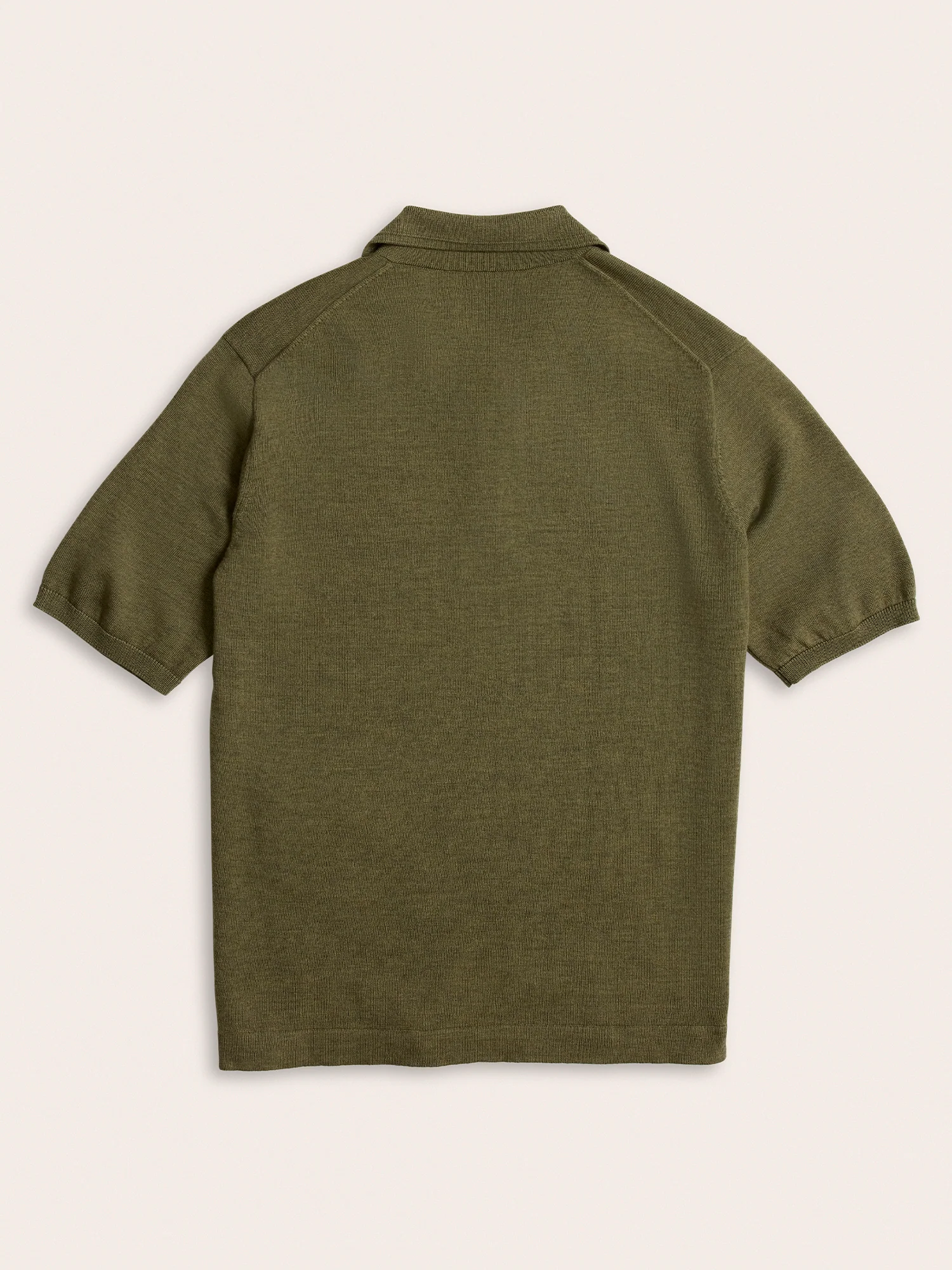 Olive Short-Sleeve Sweater Polo - Image 5