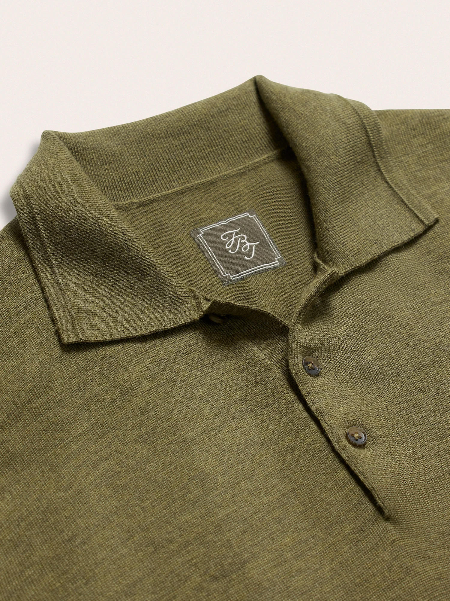 Olive Short-Sleeve Sweater Polo - Image 6