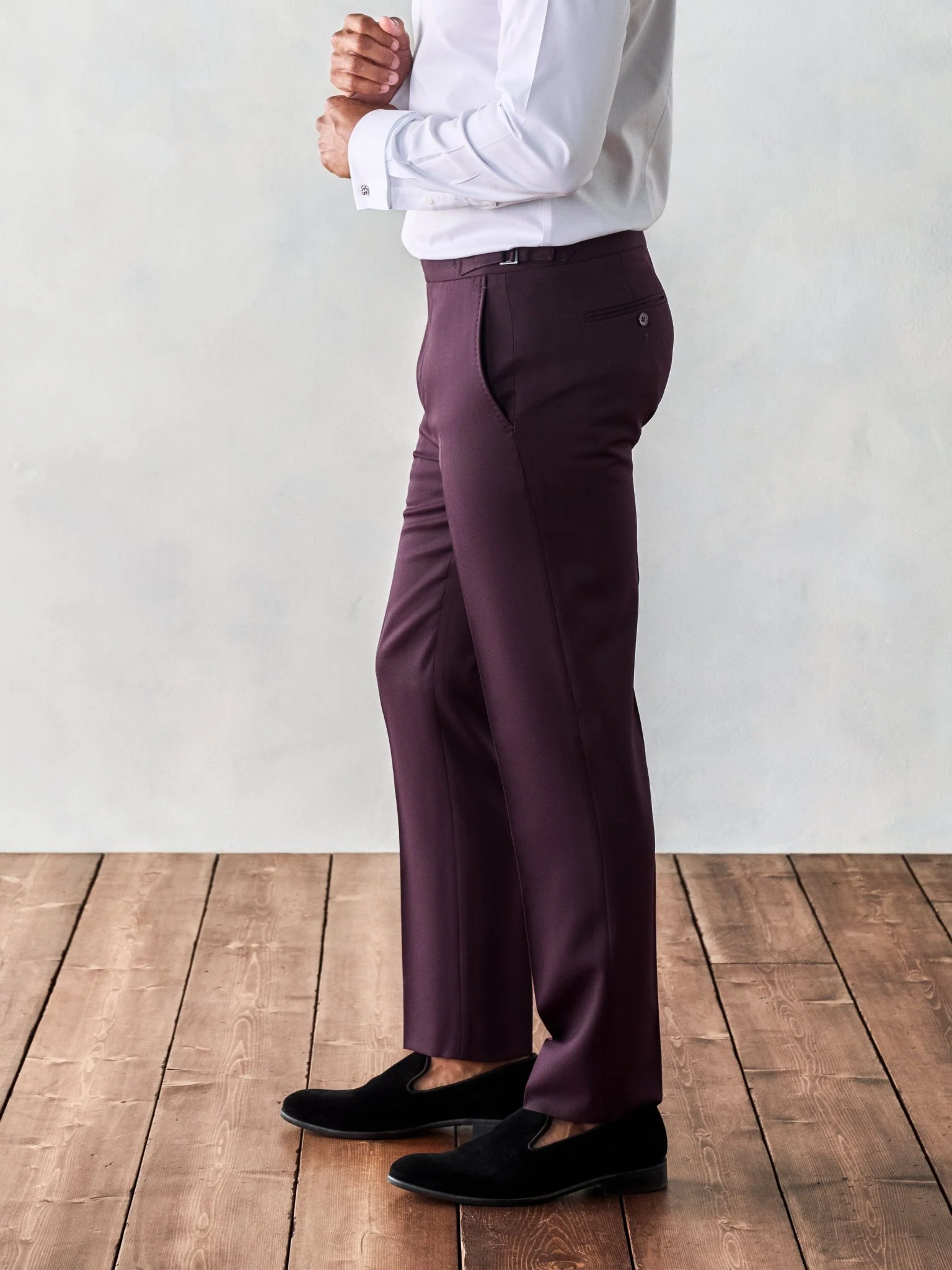 Plum Tuxedo Pants - Classic - Image 2