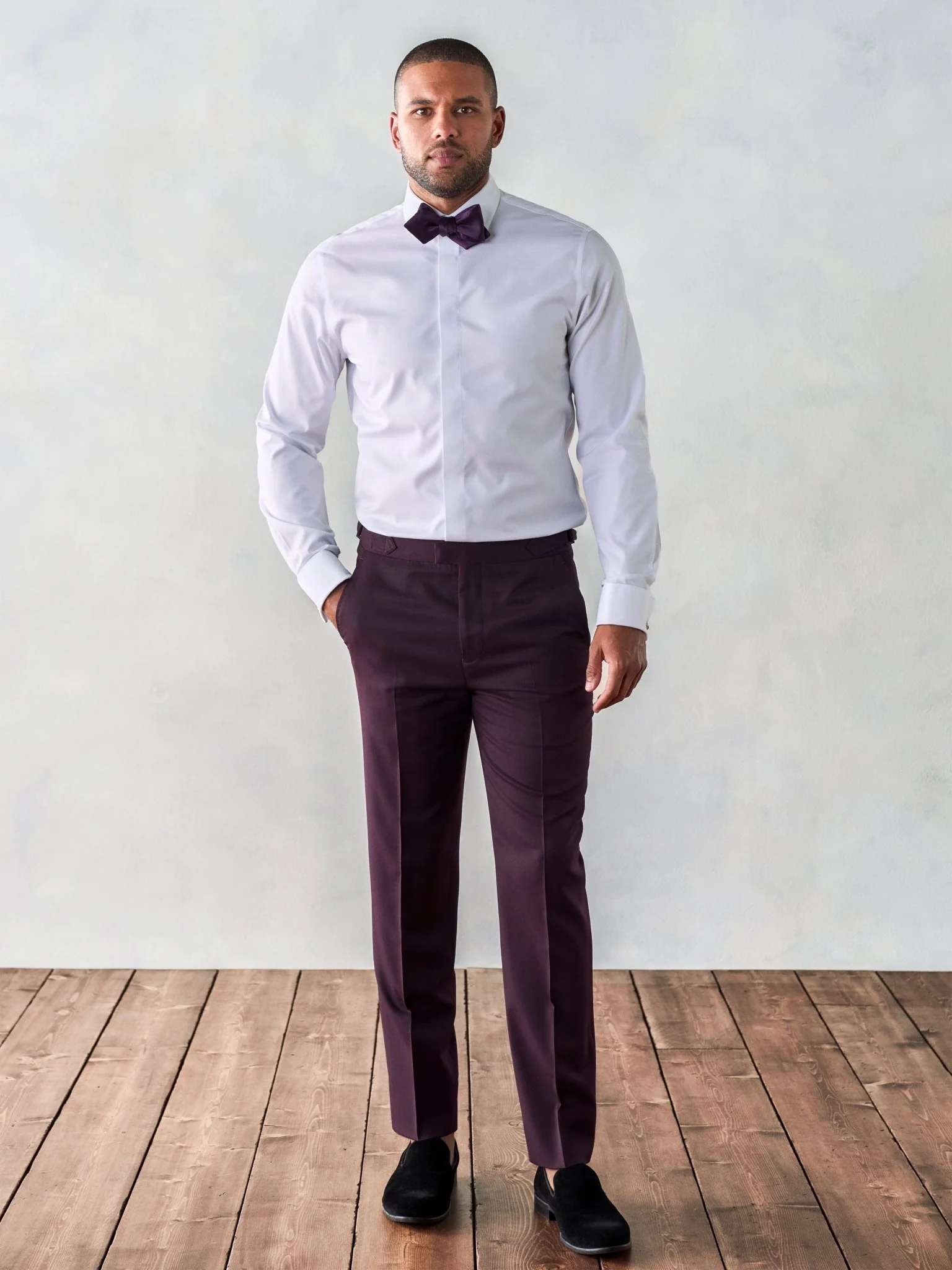 Plum Tuxedo Pants - Classic - Image 3
