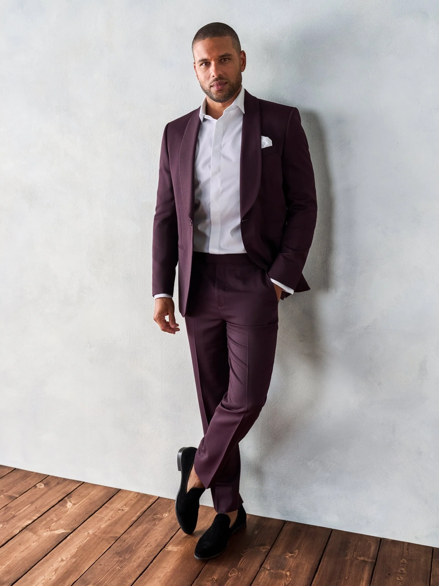 Plum Tuxedo Pants - Classic - Image 5