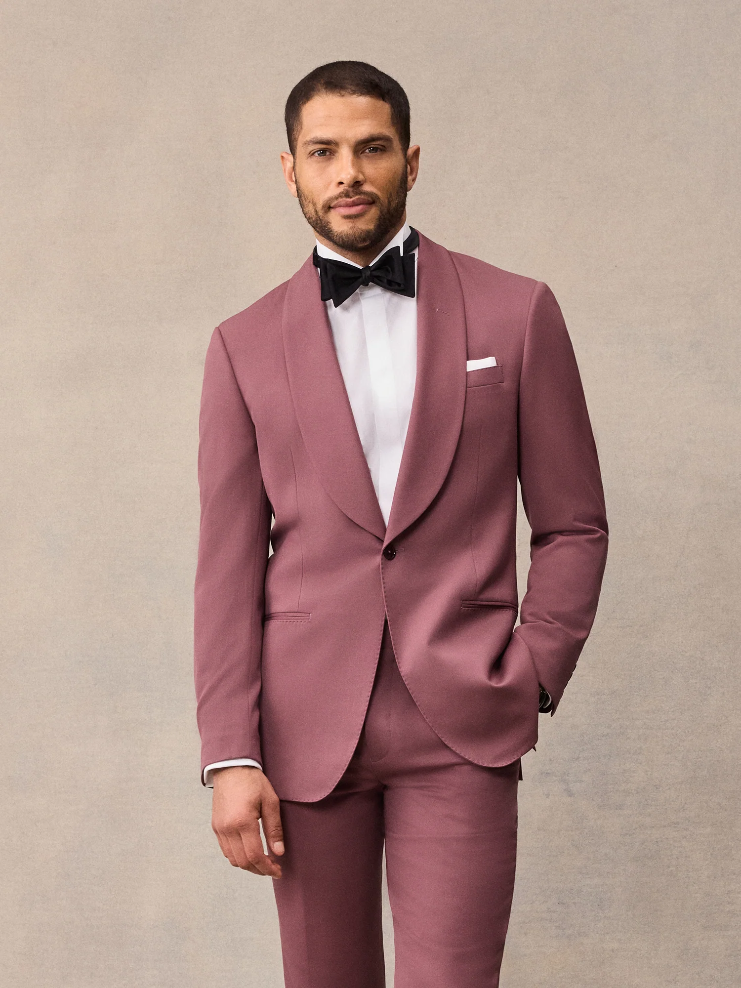Rose Shawl Collar Tuxedo