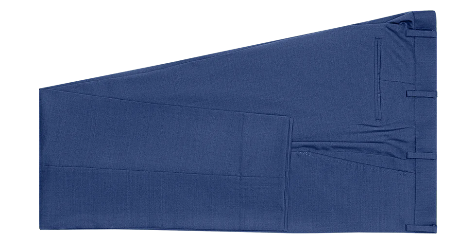 Royal Blue Suit Pants - Slim - Image 5