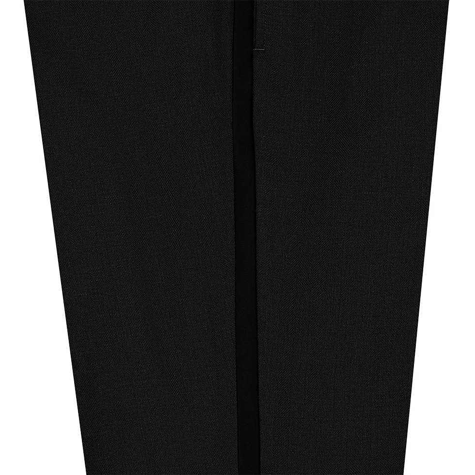 Shadow Black Linen Tuxedo - Image 13