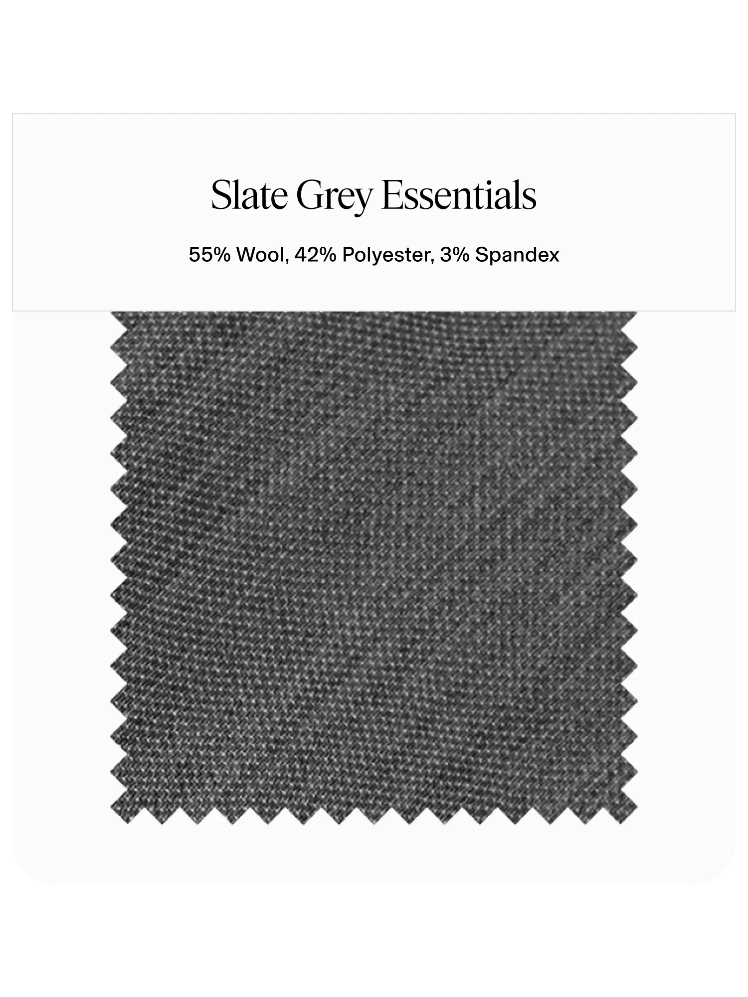 Slate Grey Essentials Suit Swatch