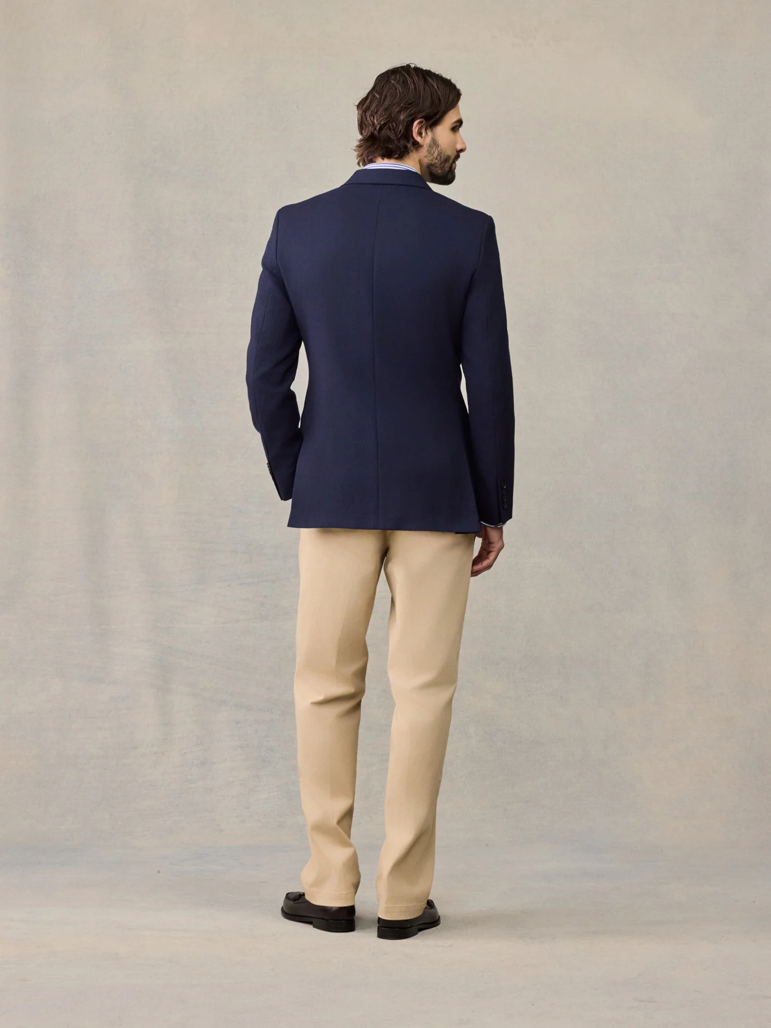 Solid Navy Sportcoat - Image 3