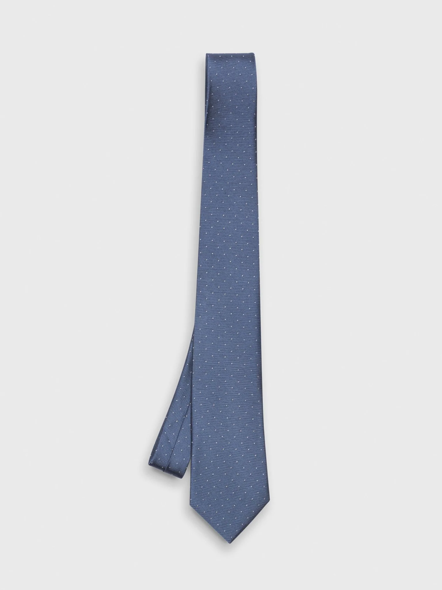 Steel Blue Pindot Necktie - Image 2