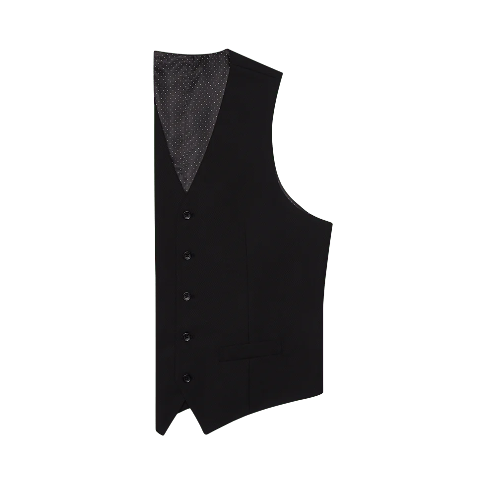Essential Black Suit Vest - Image 5