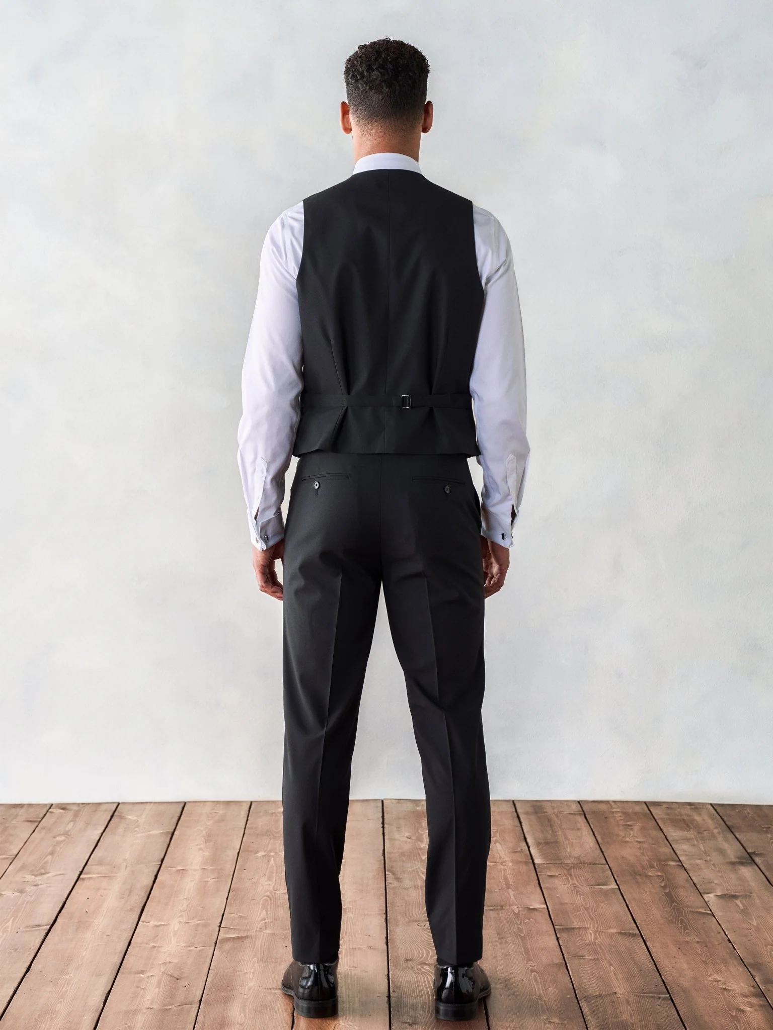 Essential Black Tuxedo Vest - Image 3
