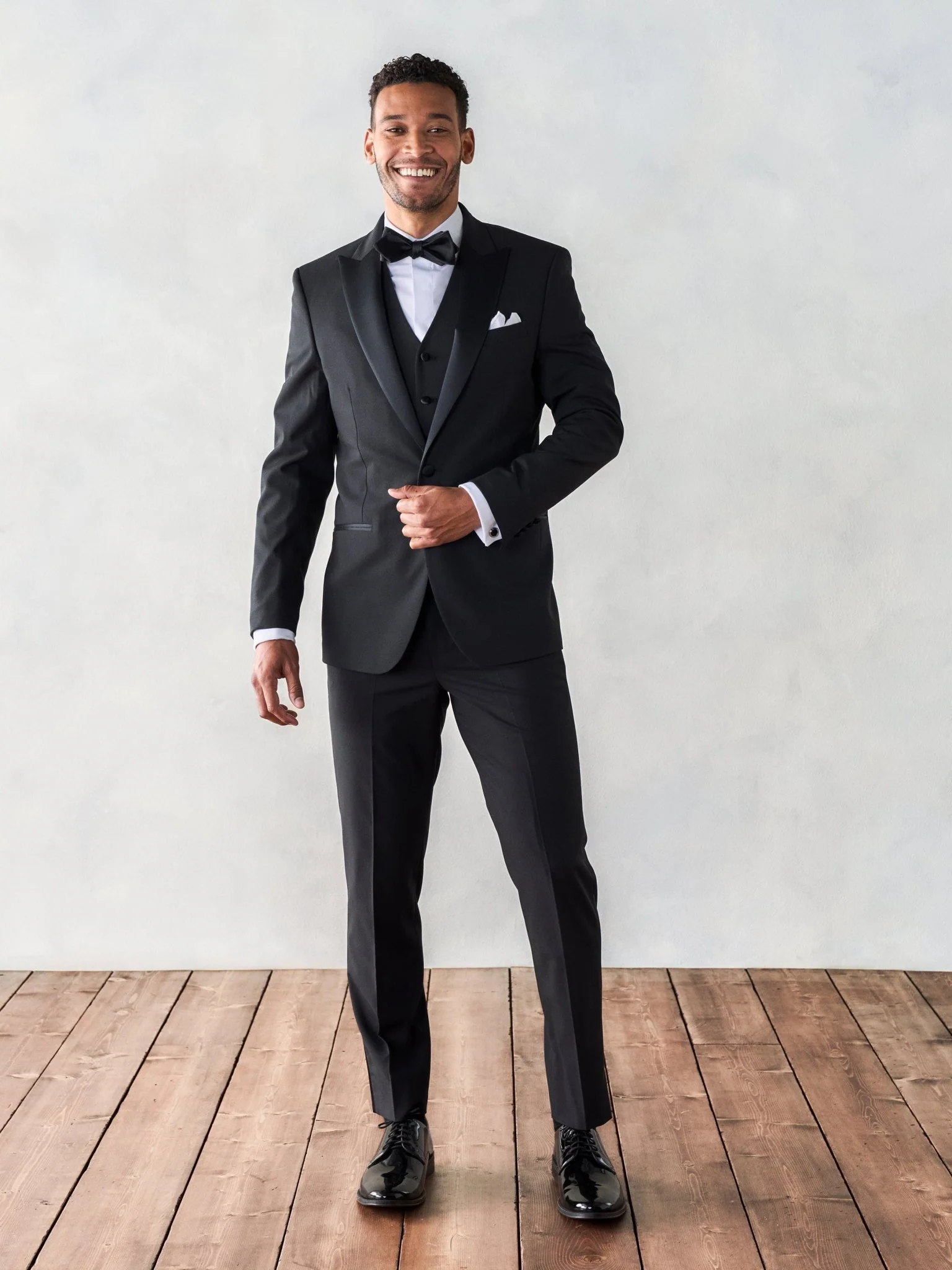 Essential Black Tuxedo Vest - Image 4