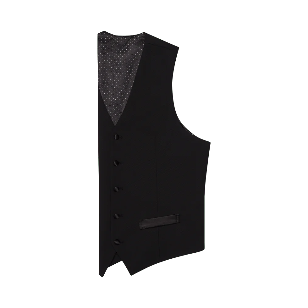 Essential Black Tuxedo Vest - Image 5