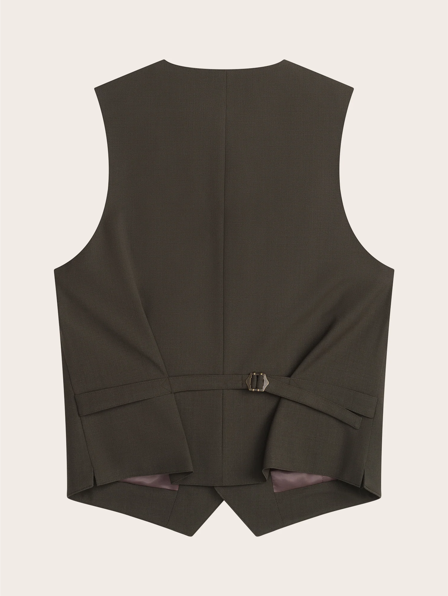 Essential Olive Suit Vest - Image 6