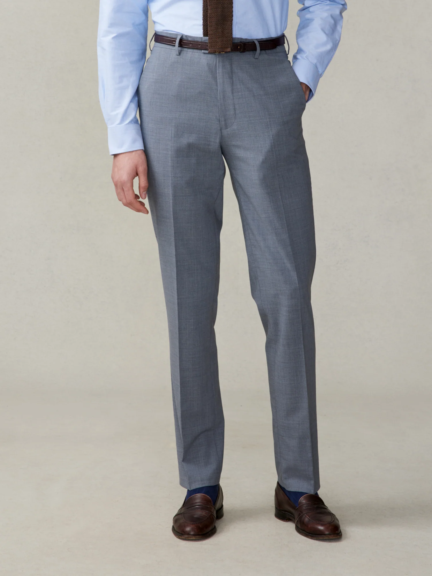 Essential Slate Grey Suit Pants - Slim