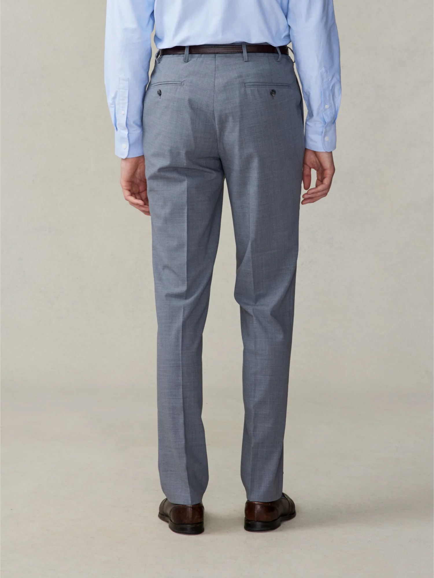 Essential Slate Grey Suit Pants - Slim - Image 2