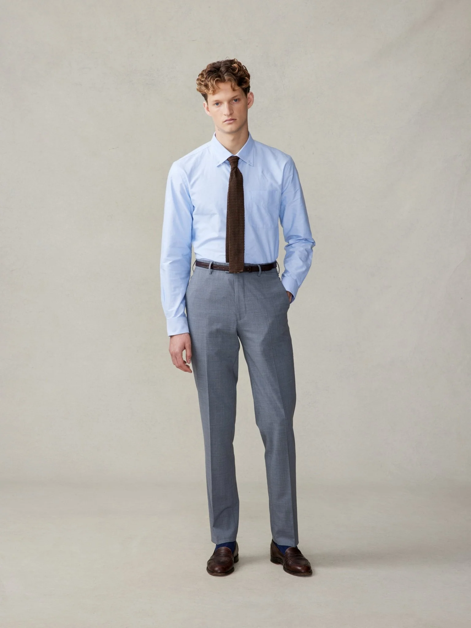 Essential Slate Grey Suit Pants - Slim - Image 3