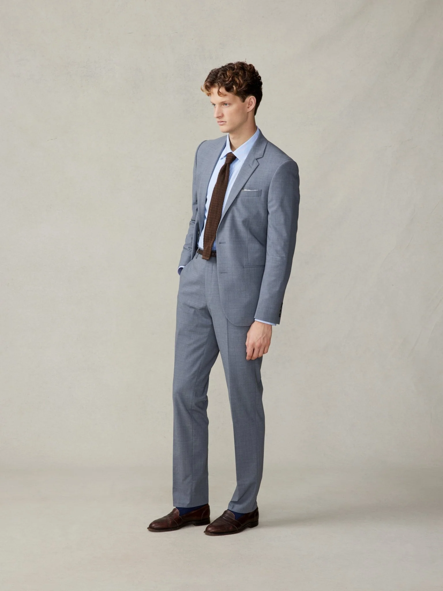 Essential Slate Grey Suit Pants - Slim - Image 5