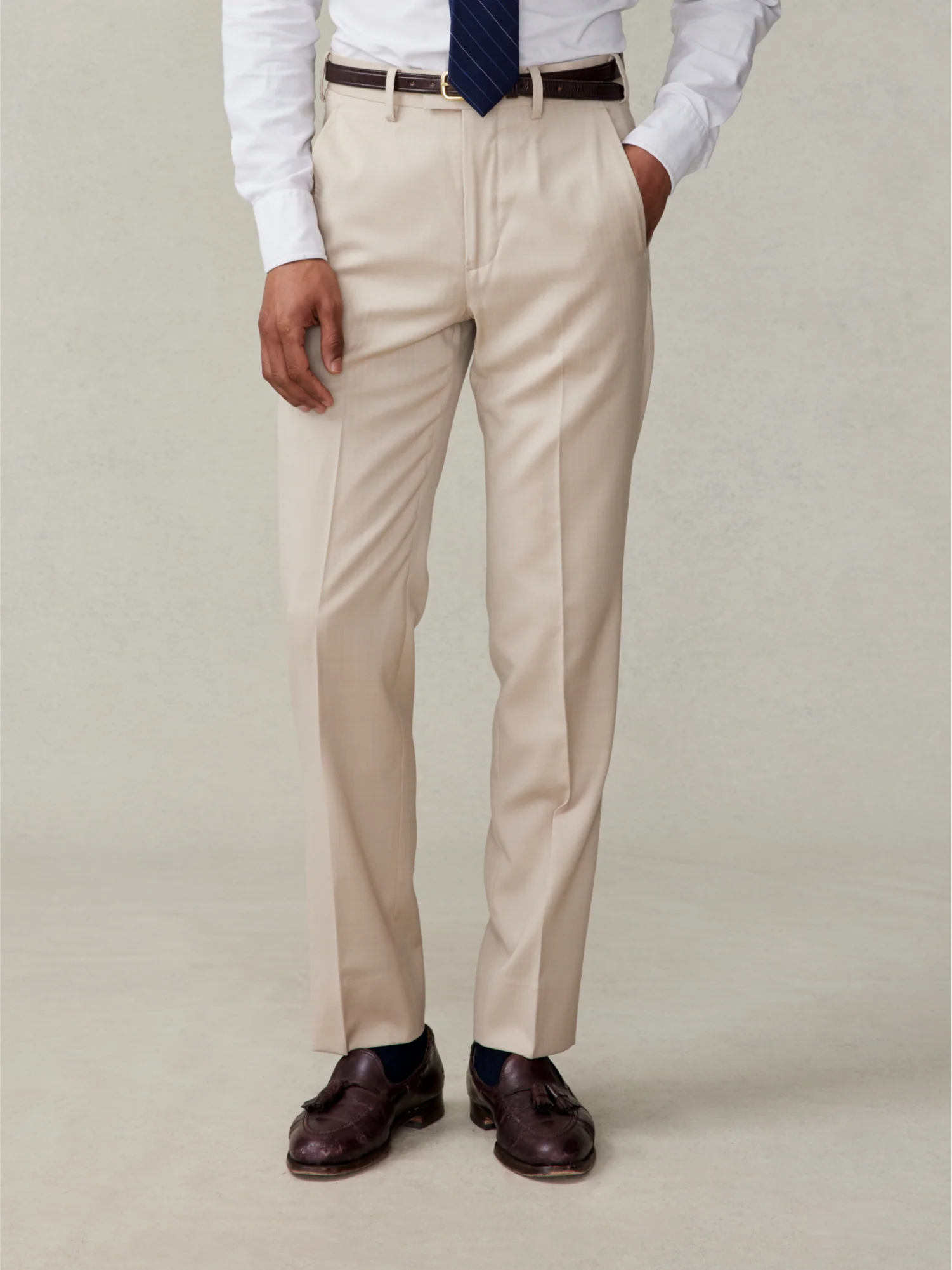 Tan Suit Pants - Classic