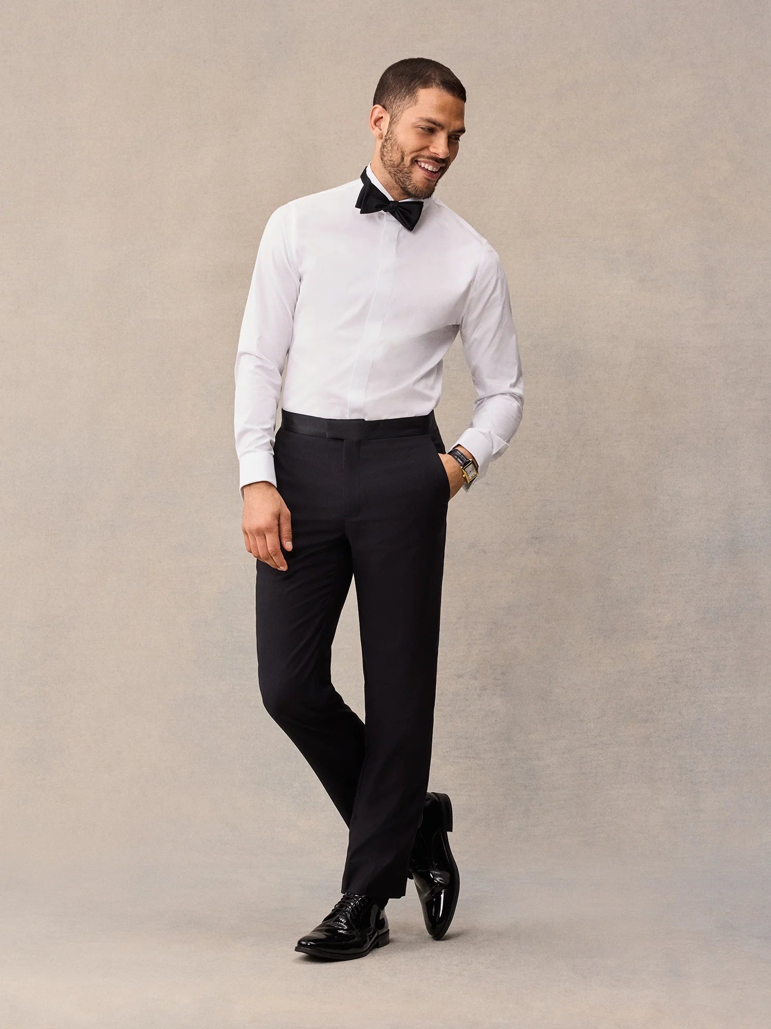 White Dinner Jacket Tuxedo - Image 6
