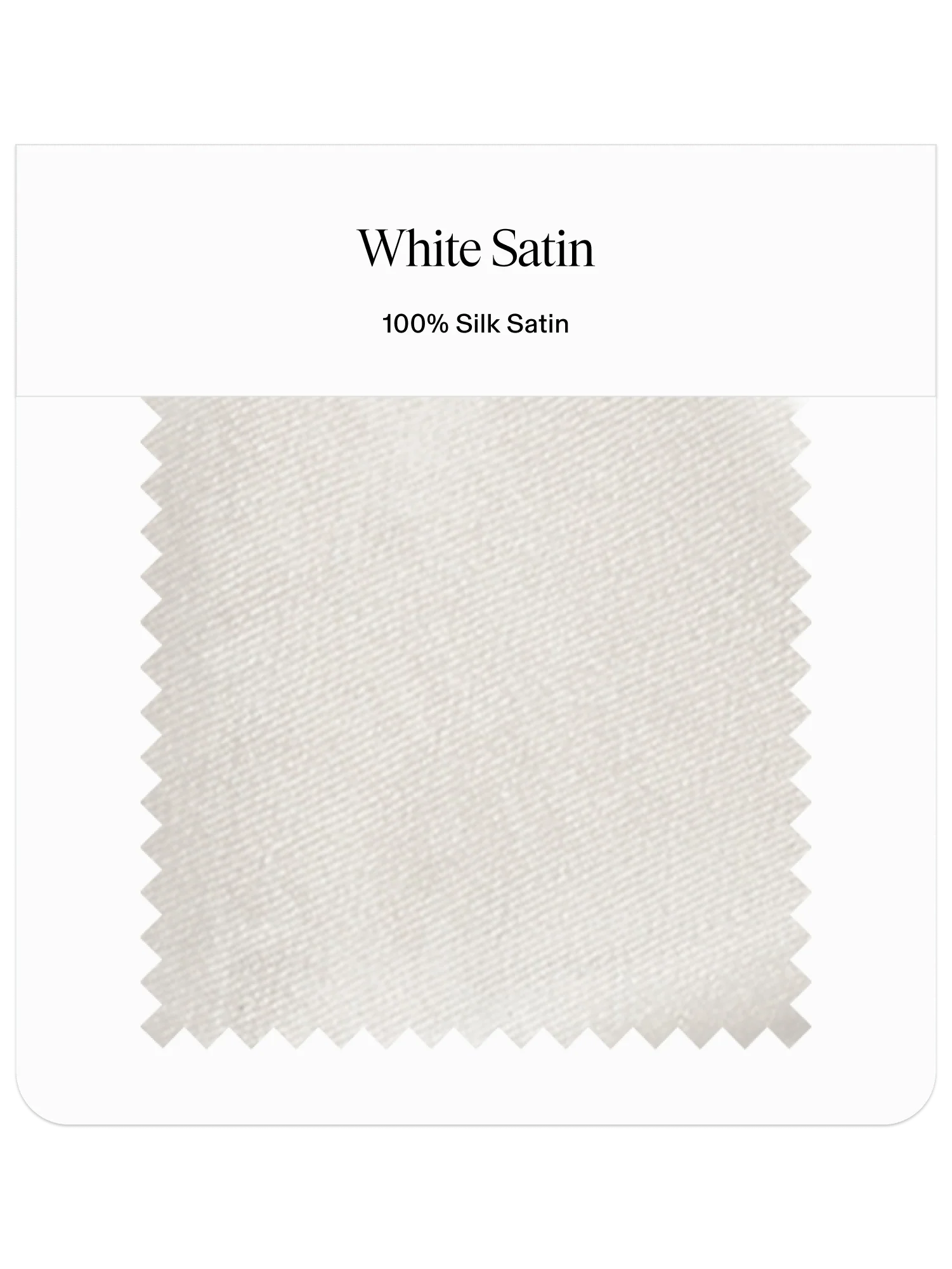 White Satin Neckwear Swatch