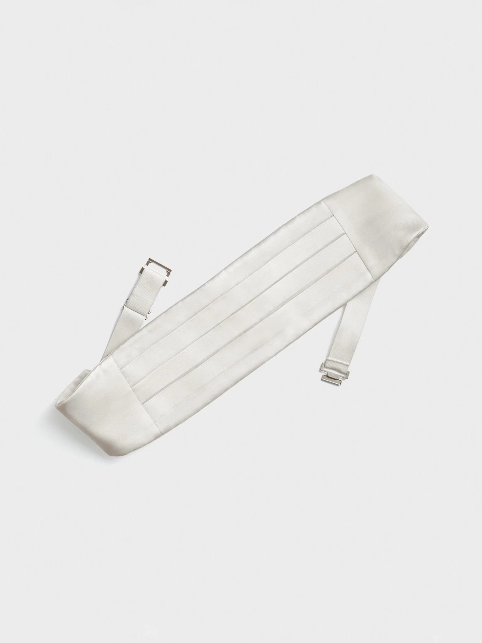 White Satin Neckwear Swatch - Image 3