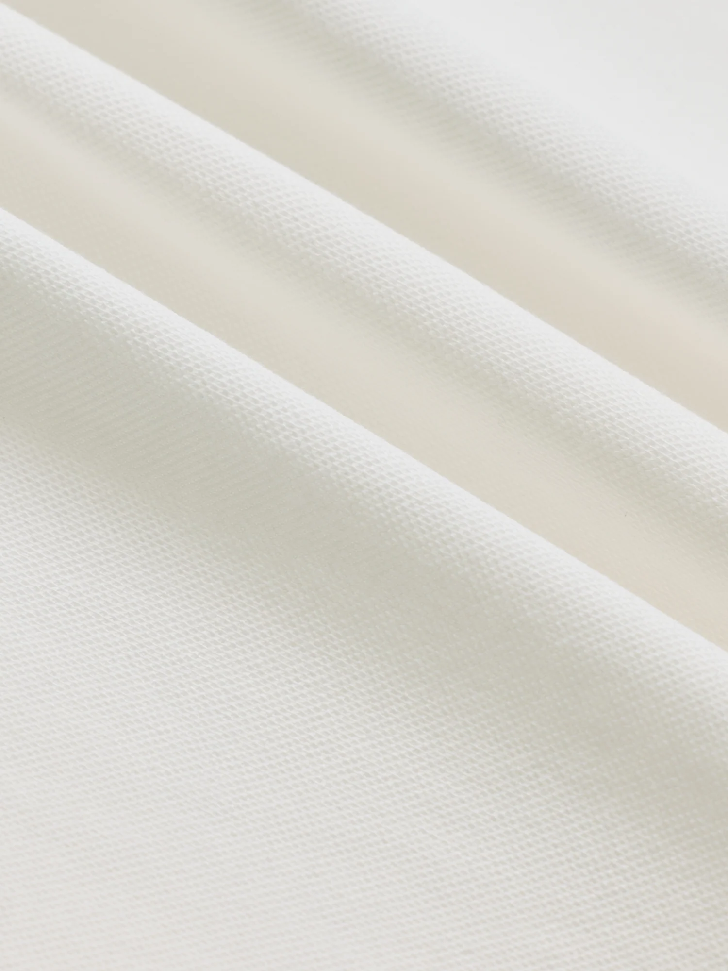 White Cotton Pique Polo Shirt - Image 4
