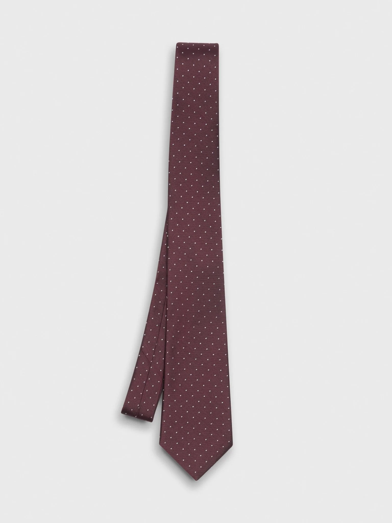 Wine Pindot Necktie - Image 2