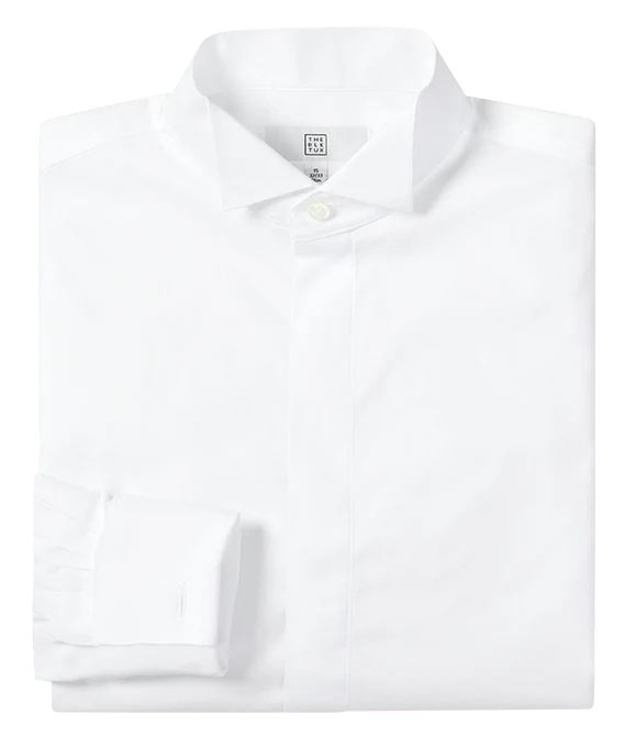 Wing Collar Fly-Front Dress Shirt - Slim - Image 4